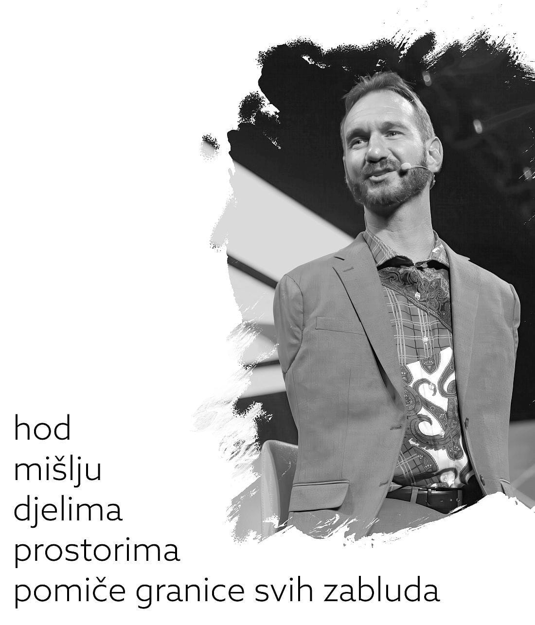 Nick Vujicic na javnom nastupu.