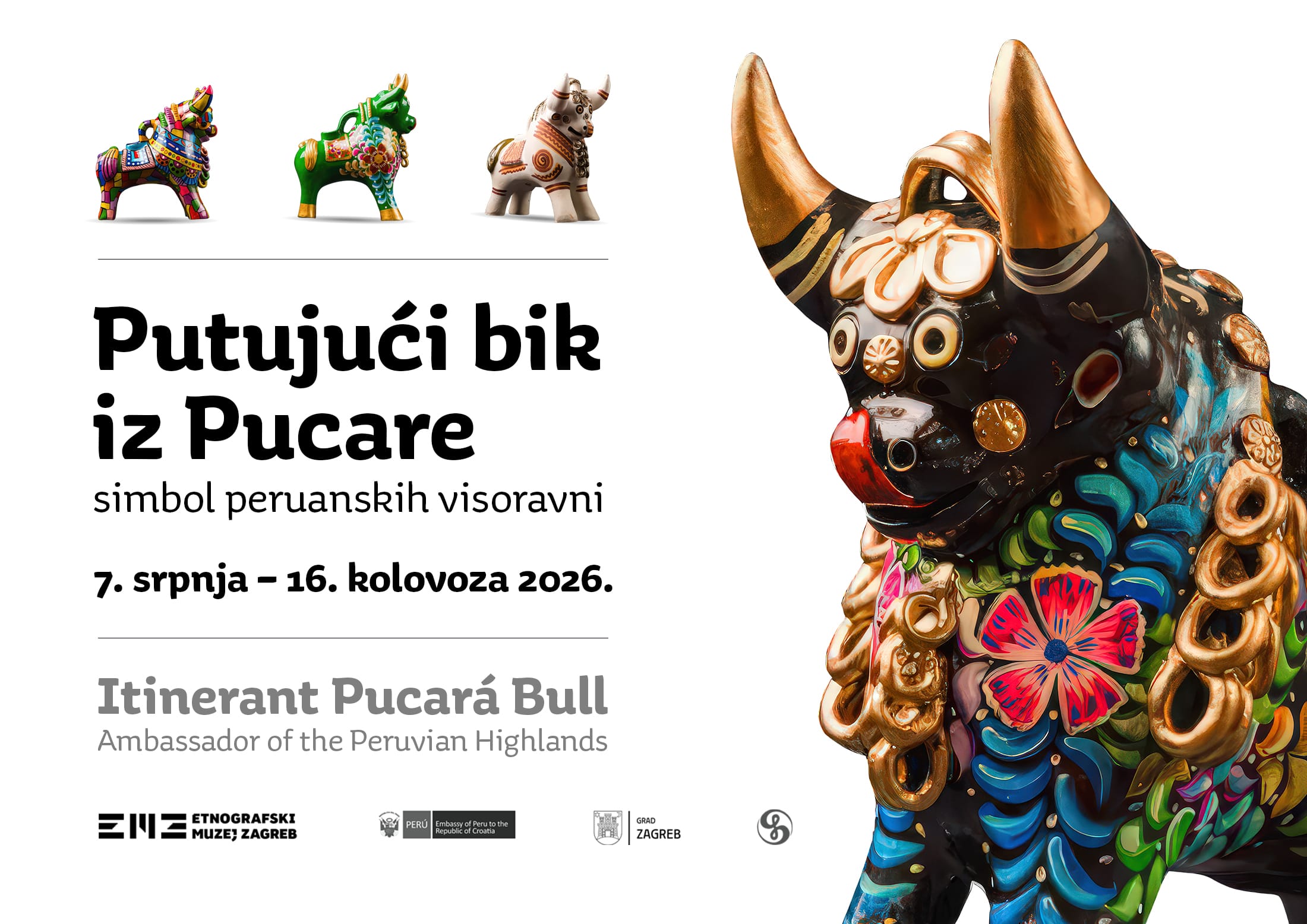 Izložba „Putujući bik iz Pucare – simbol peruanskih visoravni”
