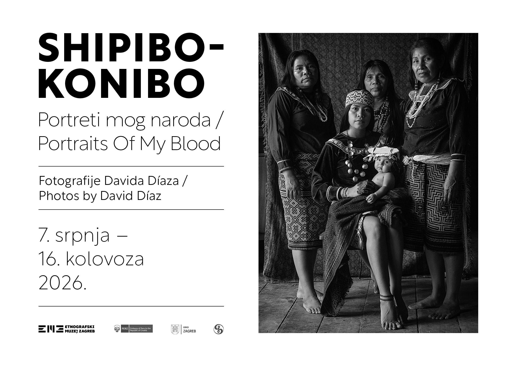 Izložba fotografija Davida Díaza: „Shipibo-Konibo: Portreti mog naroda”