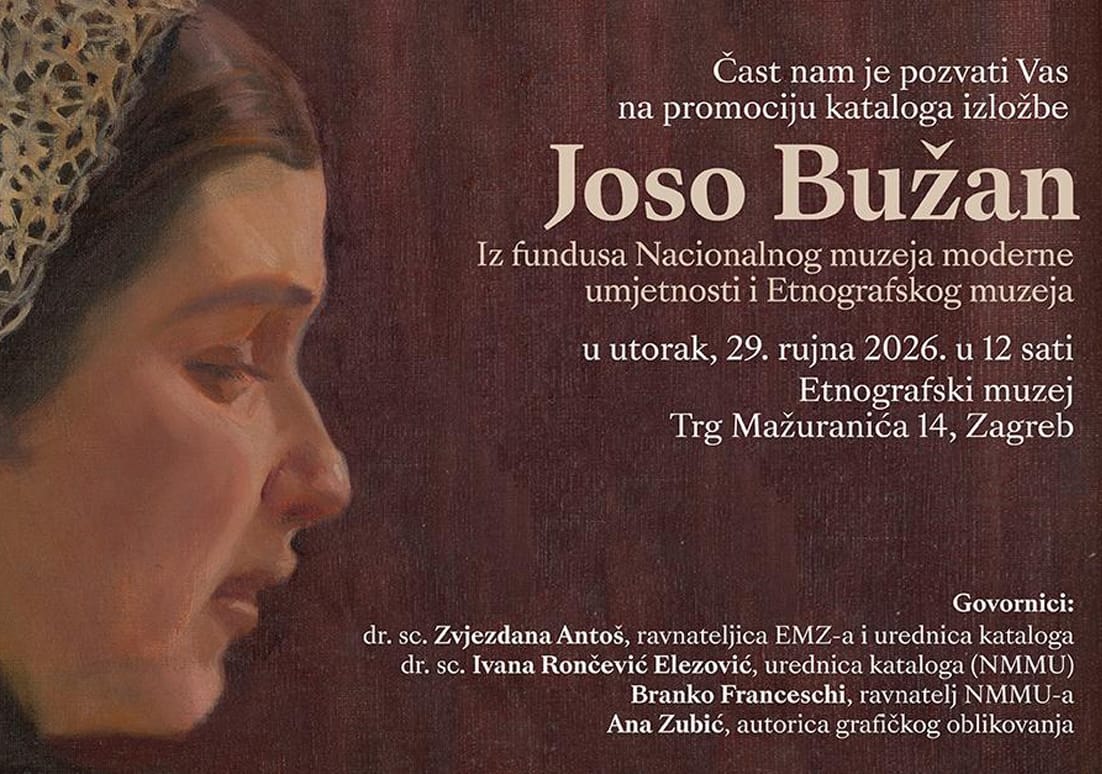Promocija kataloga izložbe „Joso Bužan: iz fundusa Nacionalnog muzeja moderne umjetnosti i Etnografskog muzeja”